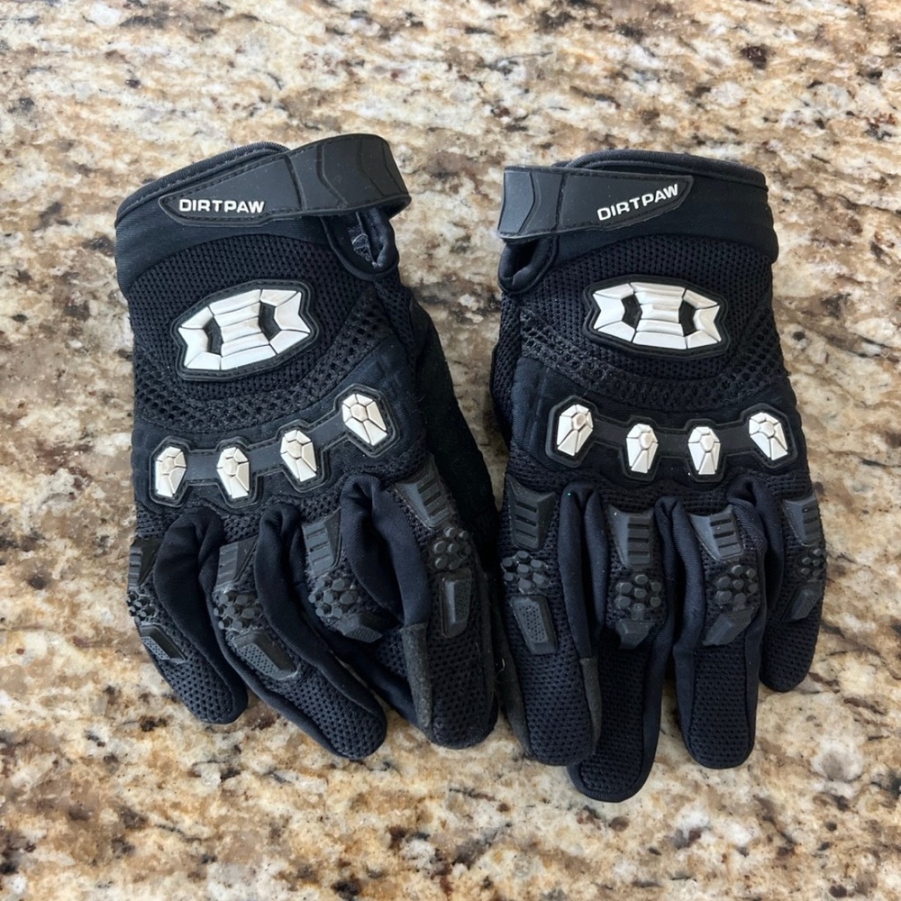 Dirtpaw Black Motorcycle Gloves